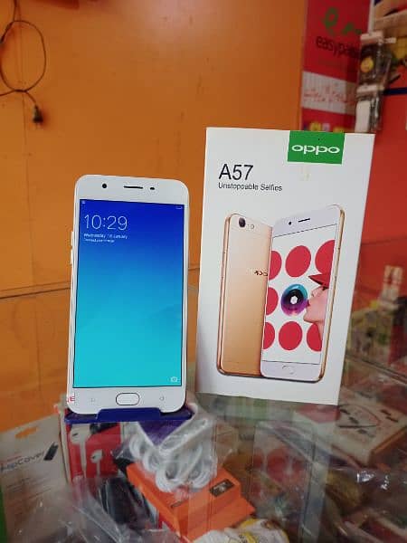 oppo A57 (4/64) ram with box and charger lush condition 10/10 1