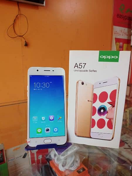 oppo A57 (4/64) ram with box and charger lush condition 10/10 2