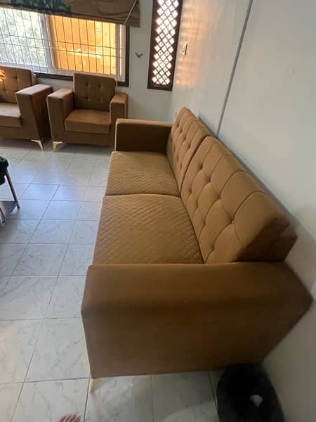 Brown sofa set 1