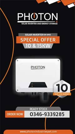 10 and 15Kw On Grid inverter with 10 Year Warranty