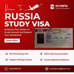 Russia Study Visa Available for 1 year