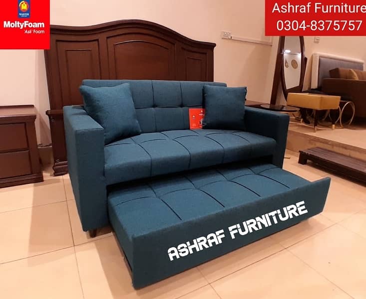 Double bed/Sofa cum bed/Double cumbed/Sofa/L Shape/Combed/Centre table 5