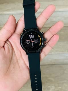 Fossil Gen 5 Smartwatch 44mm The Carlyle HR Black Silicone FTW4025