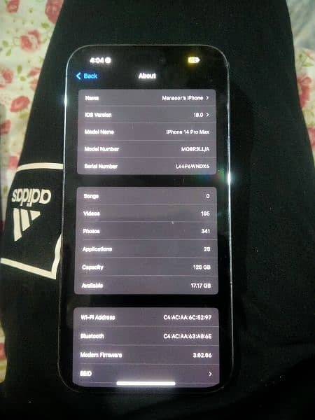 Iphone 14prom Max 128gb health 89 10/10 condition 2