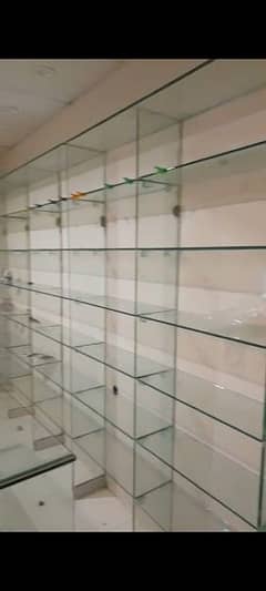 Glass Shelves and Glass Counters