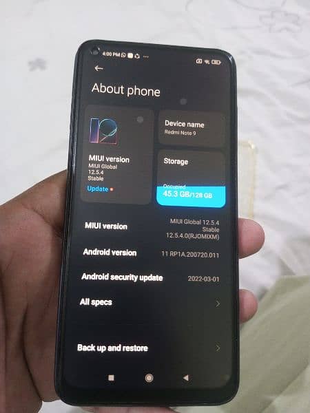 Redmi note 9  6gb 128gb non pta no open no repair condition pictre may 5