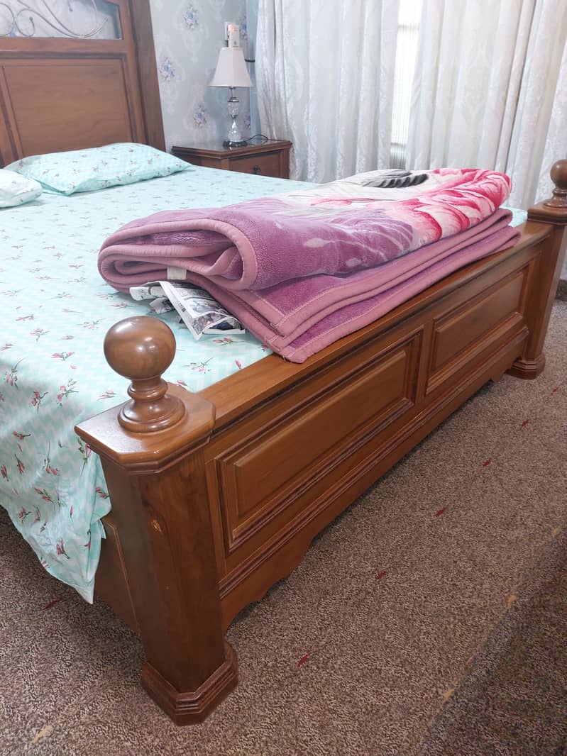 Pure wooden bed set 3