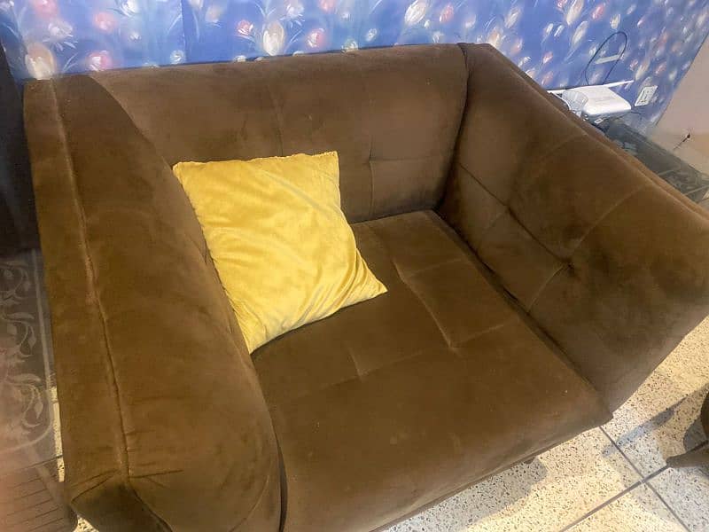 Coffee Brown Colour Sofa Set For Sell 3