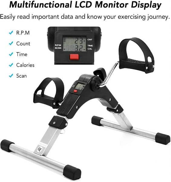 Digital Display Exercise Bike | Portable Gym Cycle 0