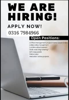 Online Job/Full-Time/Part Time/Home Base Job, Boys and Girls Apply No