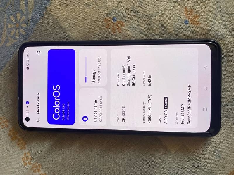 oppo F21 pro 5G  open box 2