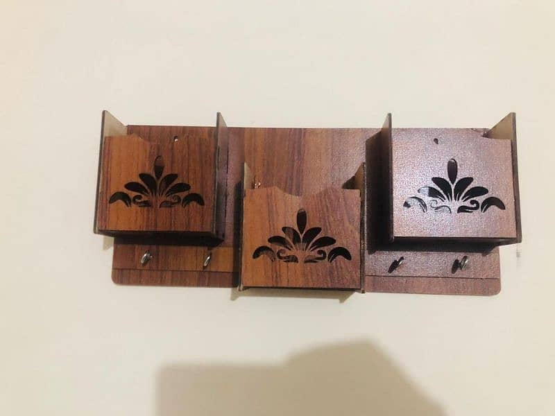 Wood Key Holder, Wall Hanging Wtsp ( 0312,4025235 ) 1