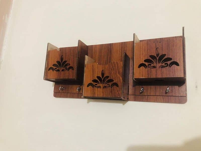 Wood Key Holder, Wall Hanging Wtsp ( 0312,4025235 ) 2