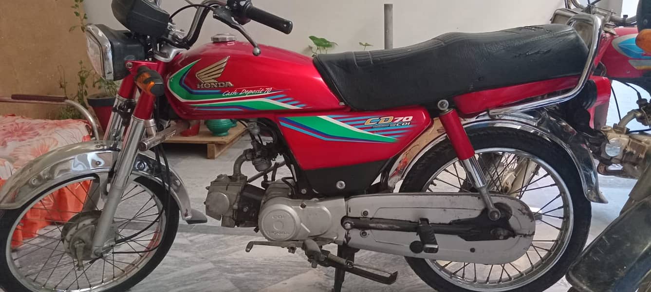 Honda CD 70 2017 model 2016 booking good condition rawalpindi number 8