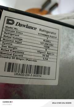 dawlance untouched refrigerator for sale