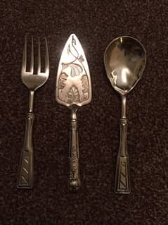 Vintage Serving Cuttlery Set Silver Plated