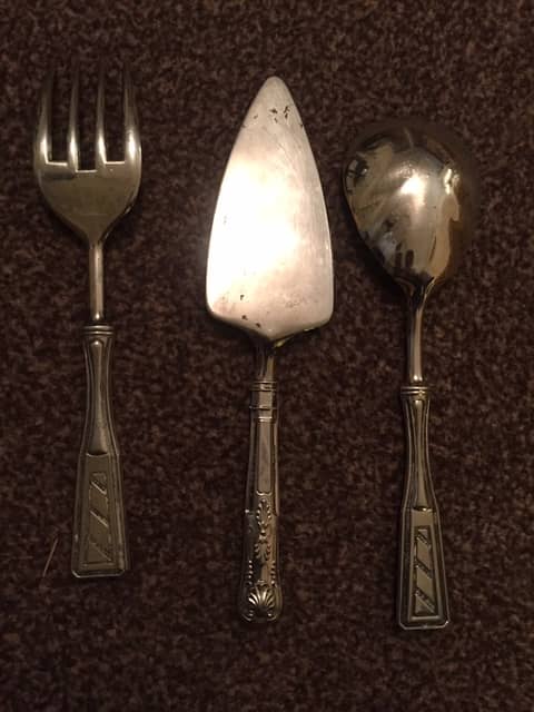 Vintage Serving Cuttlery Set Silver Plated 1