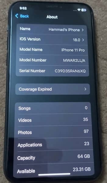 IPhone 11 Pro non PTA 64GB 4