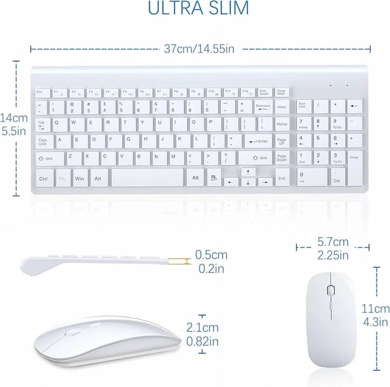 JELLY COMB Wireless Keyboard and Mouse Combo 2