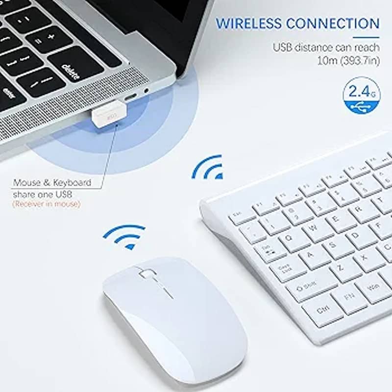 JELLY COMB Wireless Keyboard and Mouse Combo 4