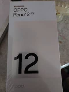 Reno 12 5 G just box opened,  brand new mobile 0