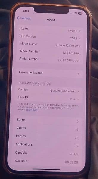 Iphone 12 pro max 128gb non pta 3