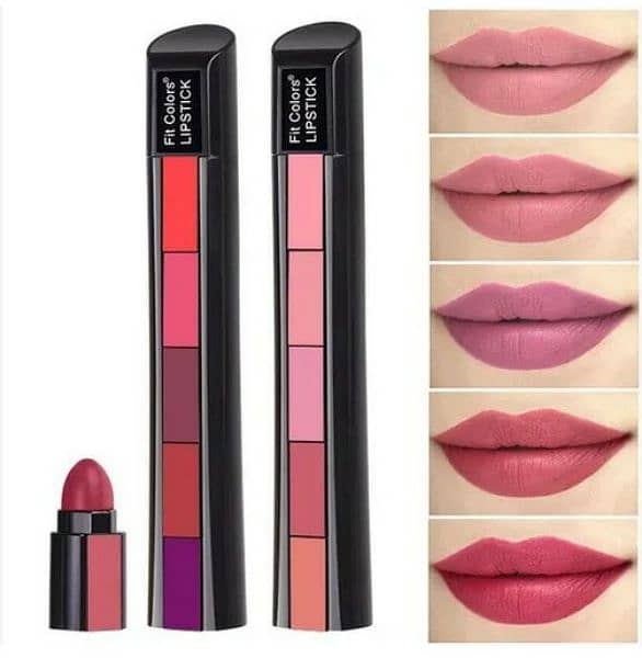 5 in 1 Lipstick Matte lipsticks Waterproof (New) 1