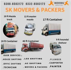 Goods transport movers packer house shifting mazda container shahzore