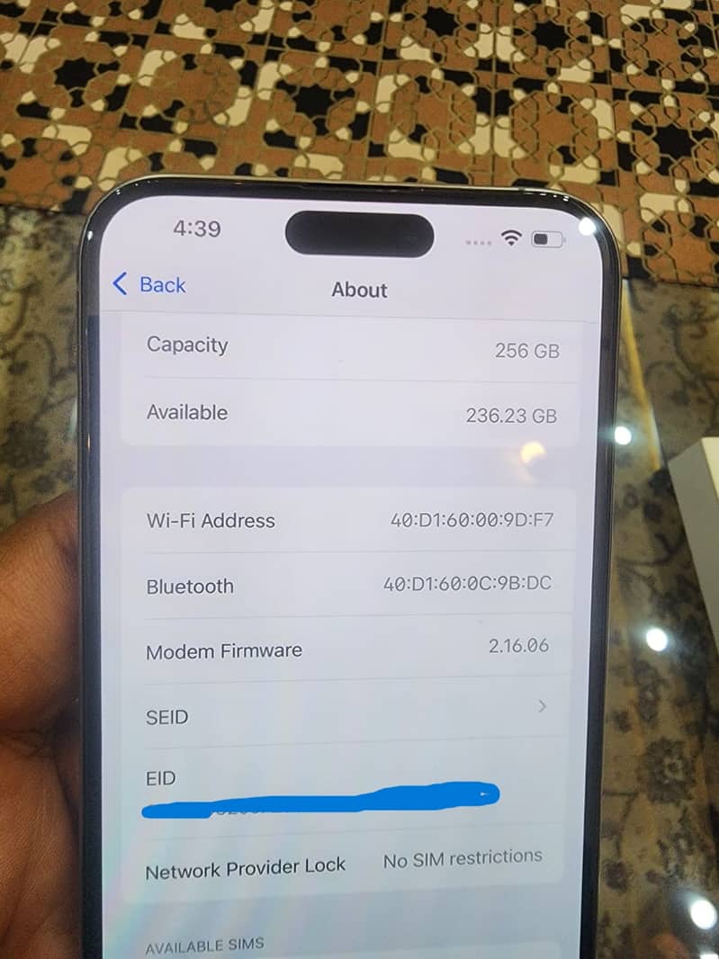 Iphone 15 Pro Max 256 GB | Just Box Open | Non PTA 10