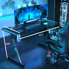 Gaming Desk, PC Gaming Table, Gaming Computer Desk, Workstation