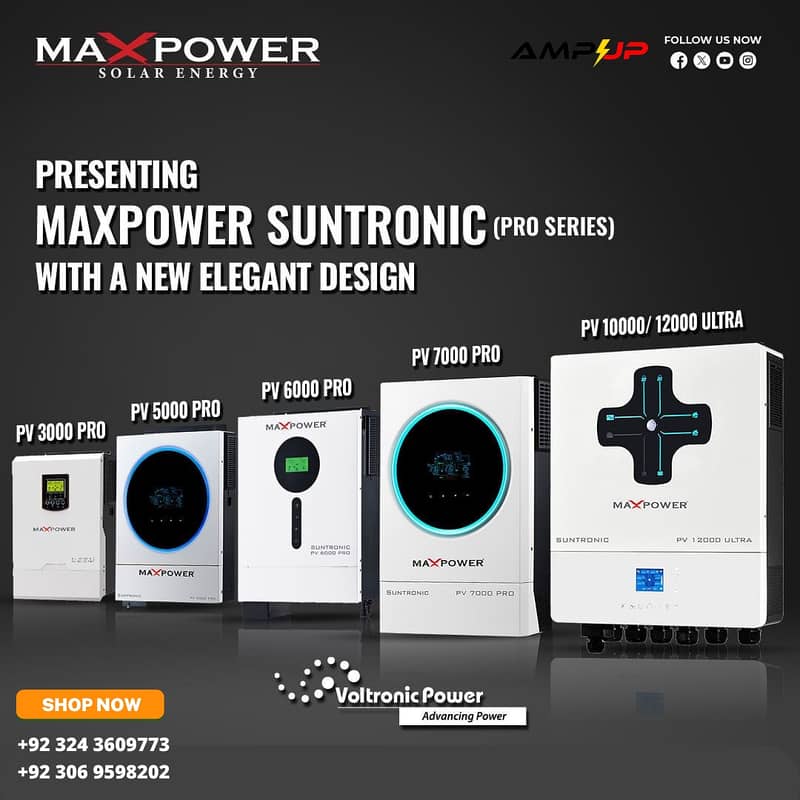 Maxpower Suntronic Suntronic pv 3000 pv 5000 pv 7000 Hybrid Inverte 1