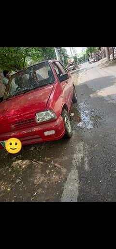 Suzuki Mehran VX 1990 red color new shower