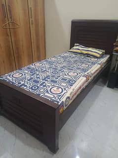 wooden single bed for sale