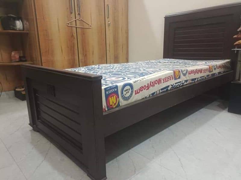 wooden single bed for sale 1