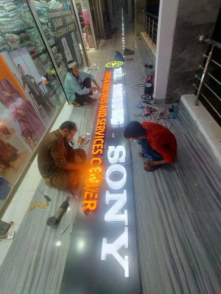 3D LOGO | 3D Signage | Sign Board | Acrylic Sign | Panaflex SignBoard 9