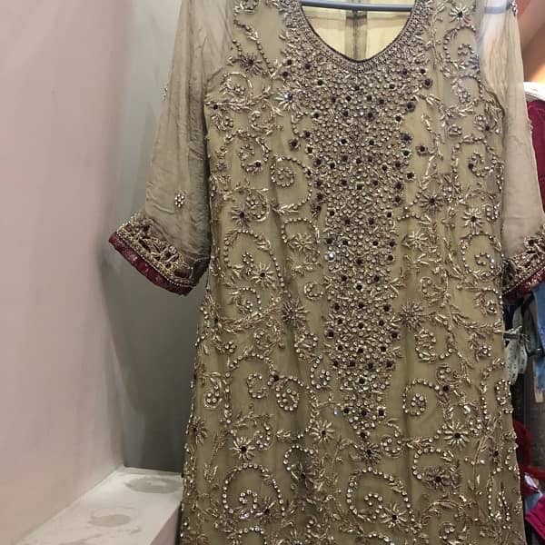 Nikkah dress / Engagement Dress / party wear kaam wala dress 8