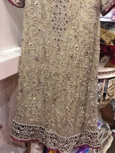 Nikkah dress / Engagement Dress / party wear kaam wala dress 9