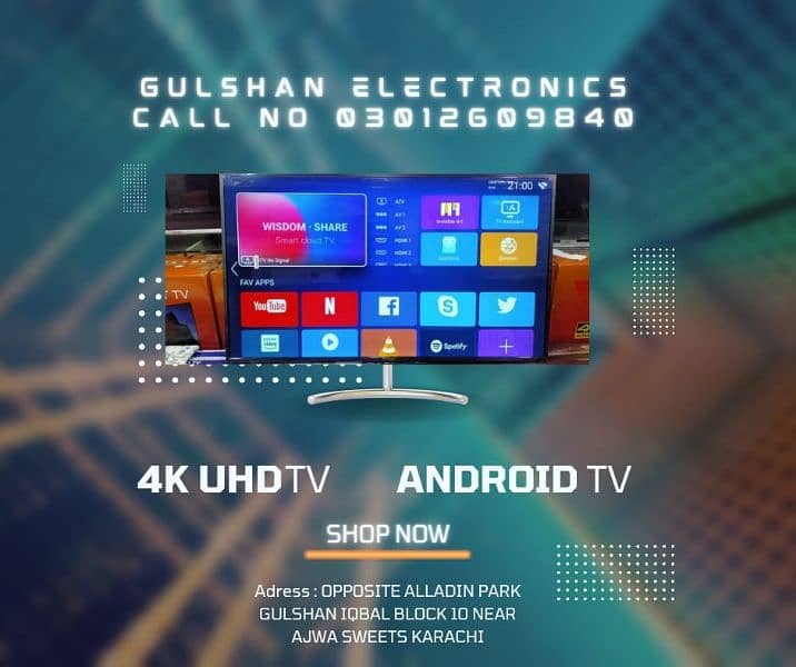 SUPPER MEGA SALE LED TV 65 INCH ANDROID ULTRA SHARP 4K UHD 0