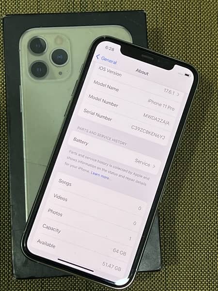 IPHONE 11pro 64Gb Pta Approved 0