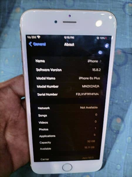 iphone 6s plus PTA approved 32 gb 8