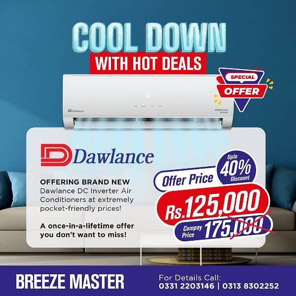 Dawlance inverters ac brand new season end sale 8