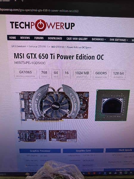 MSI Nvidia GTX 650Tİ Boost Power Edition OC Cyclone 1