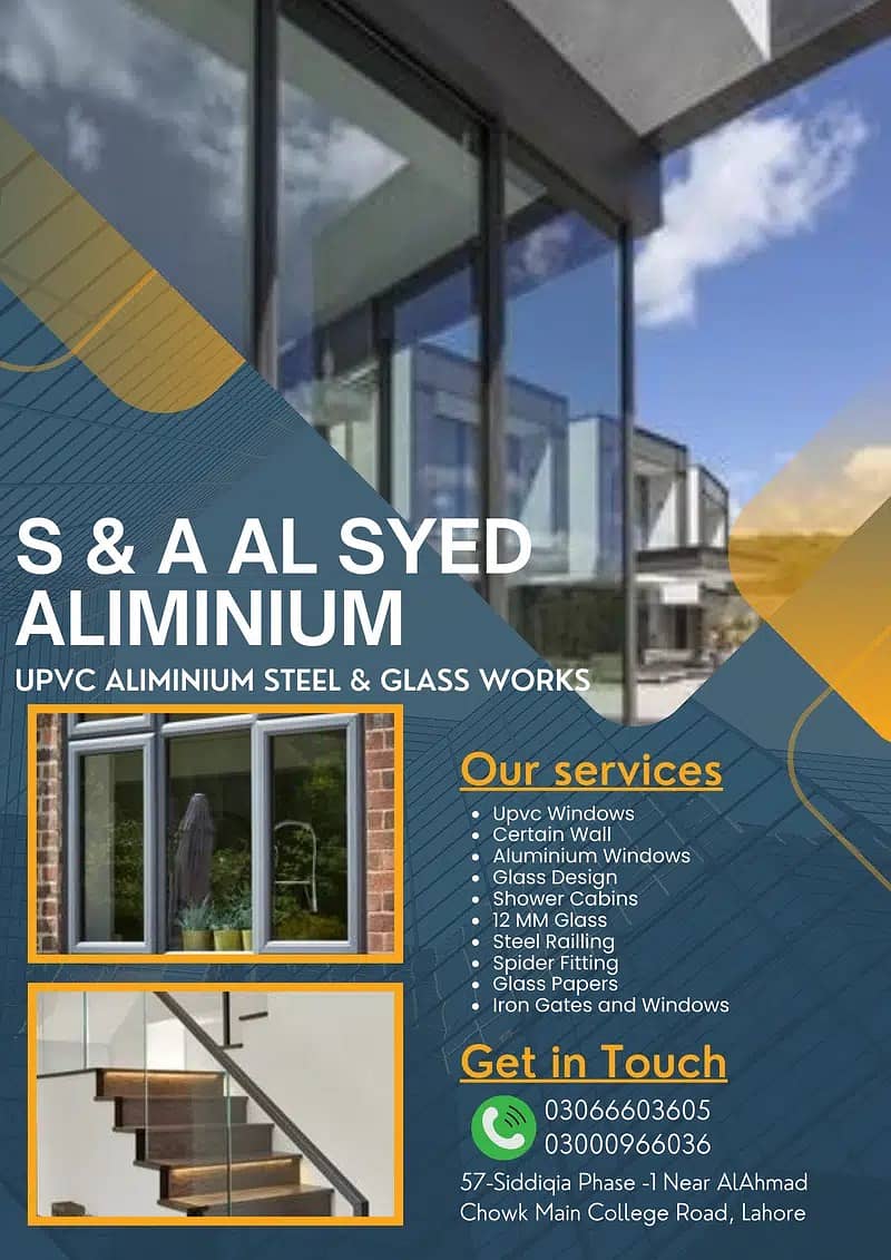 Glass Railling/Upvc Windows/Showers Cabinets/SS Steel/Certain Wall 6