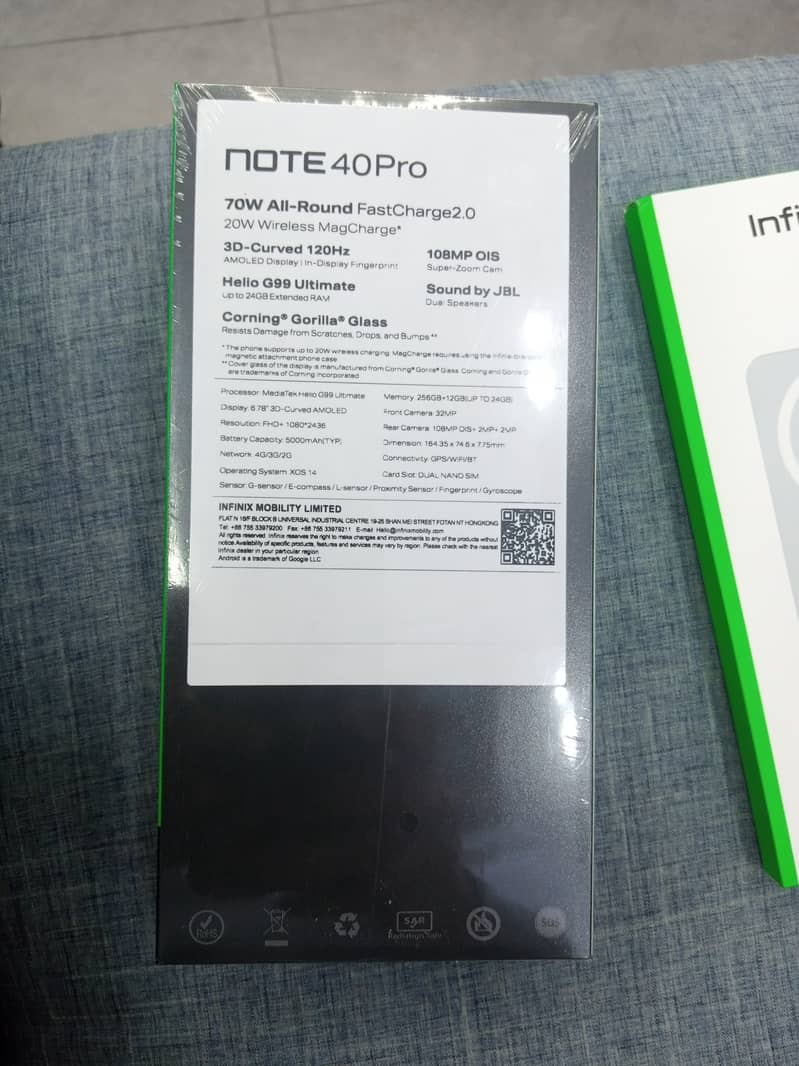 New Box Pack Infinix Note Pro 40 1