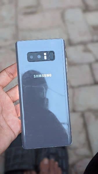 Samsung note 8 with box duel pta approved crack sell or exchange 0