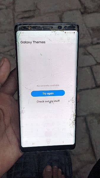 Samsung note 8 with box duel pta approved crack sell or exchange 1