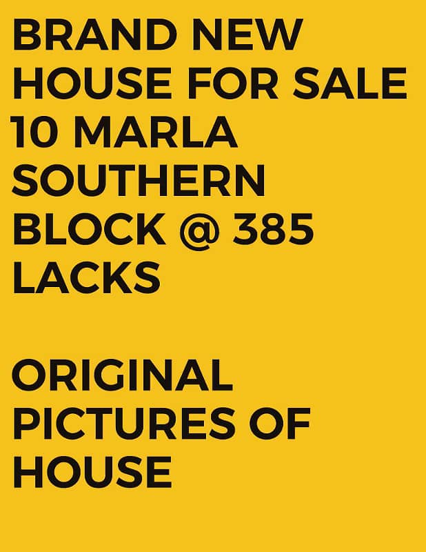 10 marla full house for SELL IN SOUTHERN BLOCK 7