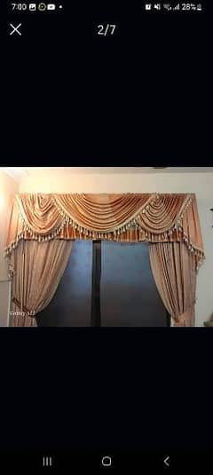 Drawing room double curtains