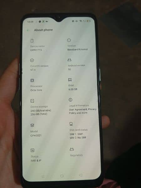 Oppo f15 Full good condition 4