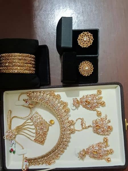 Top quality heavy bridal jewellery set 6